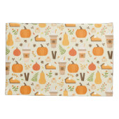 Fun Orange Fall Pattern Kissenbezug (Rückseite)