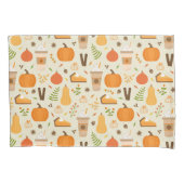 Fun Orange Fall Pattern Kissenbezug (Vorderseite)