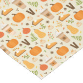 Fun Orange Fall Pattern Kurzer Tischläufer (Ecke)