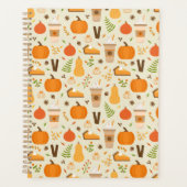 Fun Orange Fall Pattern Planer (Vorderseite)