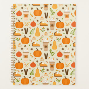 Fun Orange Fall Pattern Planer