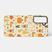 Fun Orange Fall Pattern Samsung Galaxy Hülle (Rückseite (Horizontal))
