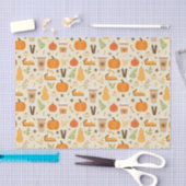 Fun Orange Fall Pattern Seidenpapier (Handwerk)