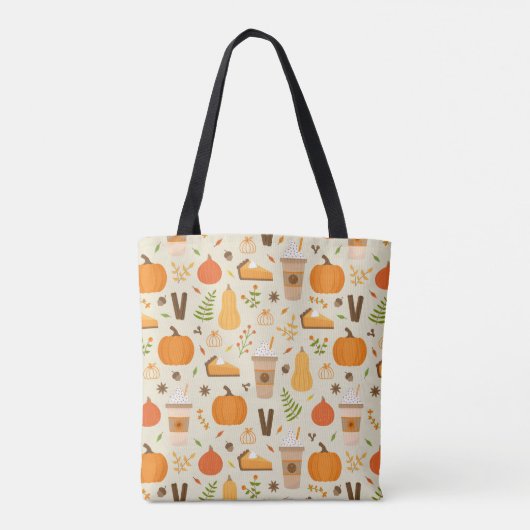 Fun Orange Fall Pattern Tasche (Rückseite)