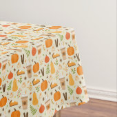Fun Orange Fall Pattern Tischdecke (Beispiel)