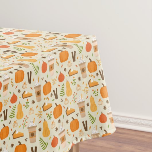 Fun Orange Fall Pattern Tischdecke (Beispiel)