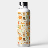 Fun Orange Fall Pattern Trinkflasche (Rechts)