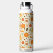 Fun Orange Fall Pattern Trinkflasche (Rückseite)