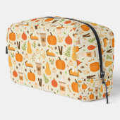 Fun Orange Fall Pattern Waschbeutel (Rechte Ecke)