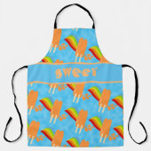Fun Orange Frozen Pops Fun Joy Pattern Schürze (Vorderseite)