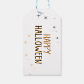 Fun orange gnome Aquarelltüte oder Vorliebe Geschenkanhänger (Rückseite)