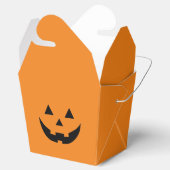 Fun orange Kürbislaterne Kürbisgesicht Halloween Geschenkschachtel (Geöffnet)