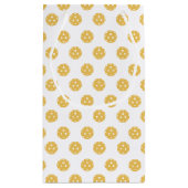 Fun Orange Pickleball Pattern Geschenk Kleine Geschenktüte (Rückseite)