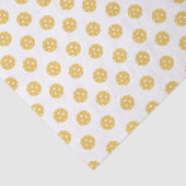 Fun Orange Pickleball Pattern Geschenk Seidenpapier (Detail)