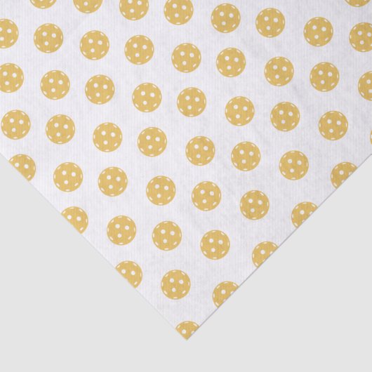 Fun Orange Pickleball Pattern Geschenk Seidenpapier (Detail)