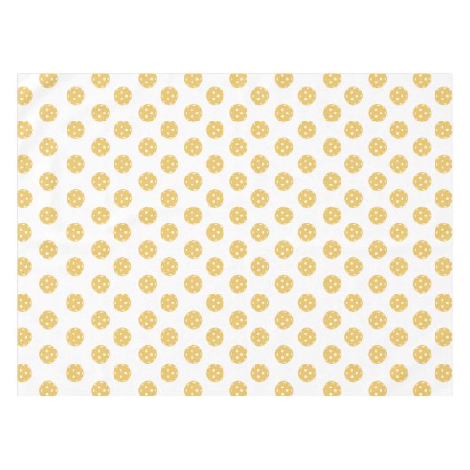 Fun Orange Pickleball Pattern Tischdecke (Vorderseite (Horizontal))