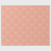 Fun Orange Tiger Stripe Muster Geschenkpapier (Flach)