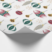 Fun Ornament Funkelnd Glossy Wrapping Paper Geschenkpapier (Ecke)