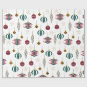 Fun Ornament Funkelnd Glossy Wrapping Paper Geschenkpapier (Flach)