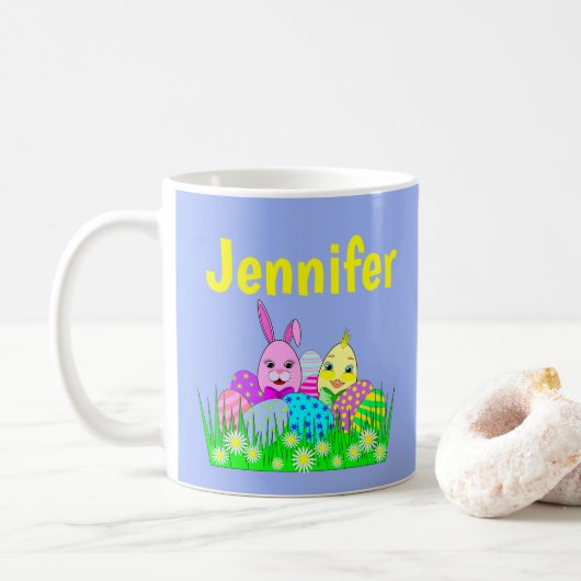 Fun Oster-Tasse Kaffeetasse (Mit Donut)