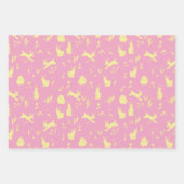 Fun Ostereier und -bunnies, Tulpen und Frühling Geschenkpapier Set (Vorderseite 2)