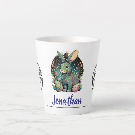 Fun Ostersonne Personalisiert Milchtasse (Vorderseite)