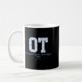 Fun Ot Occupational Therapy Blue Coquette Bow Ot T Kaffeetasse (Links)