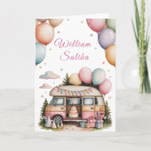 Fun Outdoor Boho Celebration Karte (Vorderseite)