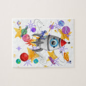 Fun Outdoor Space Rockets Planets & Stars Puzzle (Horizontal)