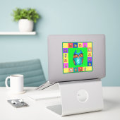 Fun Owls Custom Cut Vinyl Sticker (Laptop auf Schreibtisch)