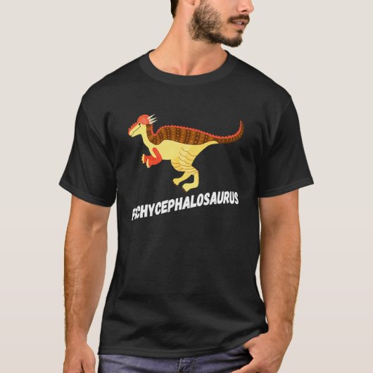Fun Pachycephalosaurus Dinosaur T-Shirt (Vorderseite)