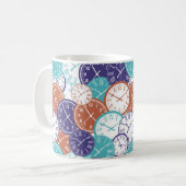 Fun Page Voll von Clock Faces Kaffeetasse (Vorderseite Links)