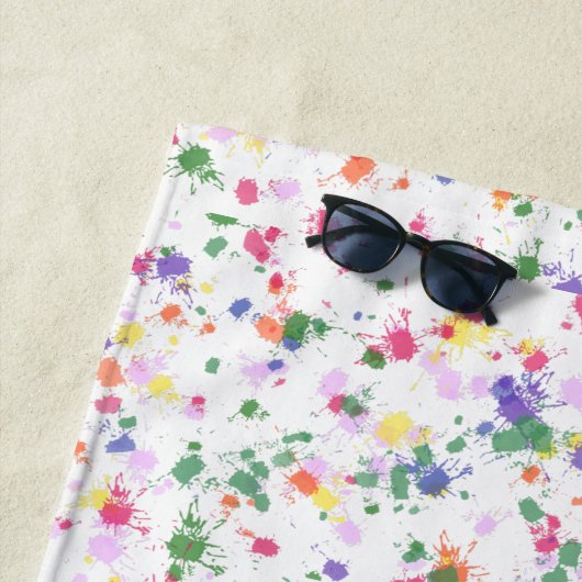 Fun Paint Spritzer Relaxen Strandtuch (Beispiel)