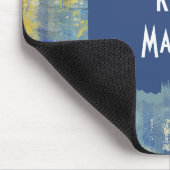 Fun Painted Denim Muster Personalisiert Mousepad (Ecke)