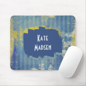 Fun Painted Denim Muster Personalisiert Mousepad (Mit Mouse)