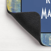 Fun Painted Denim Muster Personalisiert Mousepad (Ecke)