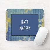Fun Painted Denim Muster Personalisiert Mousepad (Mit Mouse)