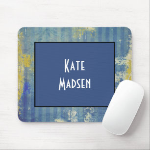 Fun Painted Denim Muster Personalisiert Mousepad