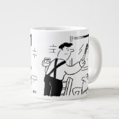 Fun Painter und Decorator Jumbo-Tasse (Vorderseite Rechts)