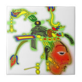 Fun Painting Mask Tribal Face Fliese (Vorderseite)