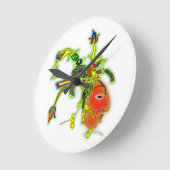 Fun Painting Mask Tribal Face Runde Wanduhr (Winkel)