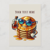 Fun Pancake Lieblingsfrühstück Postkarte (Vorderseite)