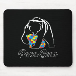 Fun Papa Bärenautismus Aufklärungsfunktion Autismu Mousepad