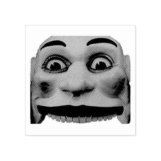 Fun Park Face Gummistempel (Prägung)