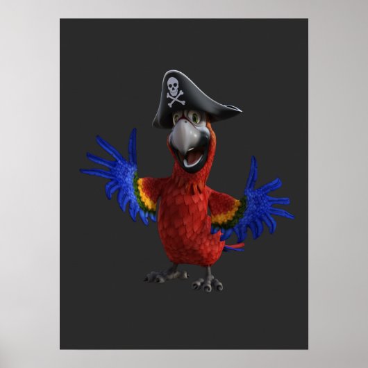 Fun Parrot Pirate Adventure Poster (Vorne)