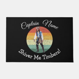 Fun Party Blue Pirate Doormat Fußmatte