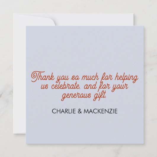 Fun Party Cat Danke Karte (Rückseite)