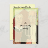 FUN ~ Party Einladung zum amerikanischen Gotischen (Vorne/Hinten)