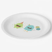 Fun Party Monster Pappteller (Schrägansicht)