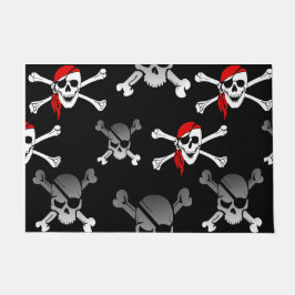 Fun Party Pirate Pattern Doormat Fußmatte